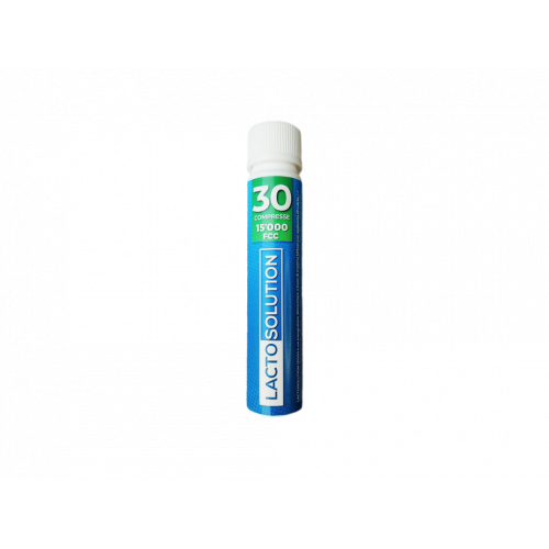 Suplemento de lactasa Lactosolution 15000 FCC, paquete de 30 comprimidos
